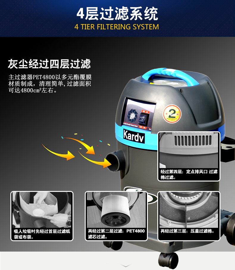 凱德威靜音型吸塵器DL-1032T產品圖2 凱德威靜音型吸塵器DL-1032T產品圖2