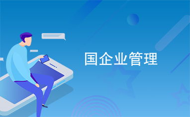 國家企業(yè)管理概述與戰(zhàn)略規(guī)劃